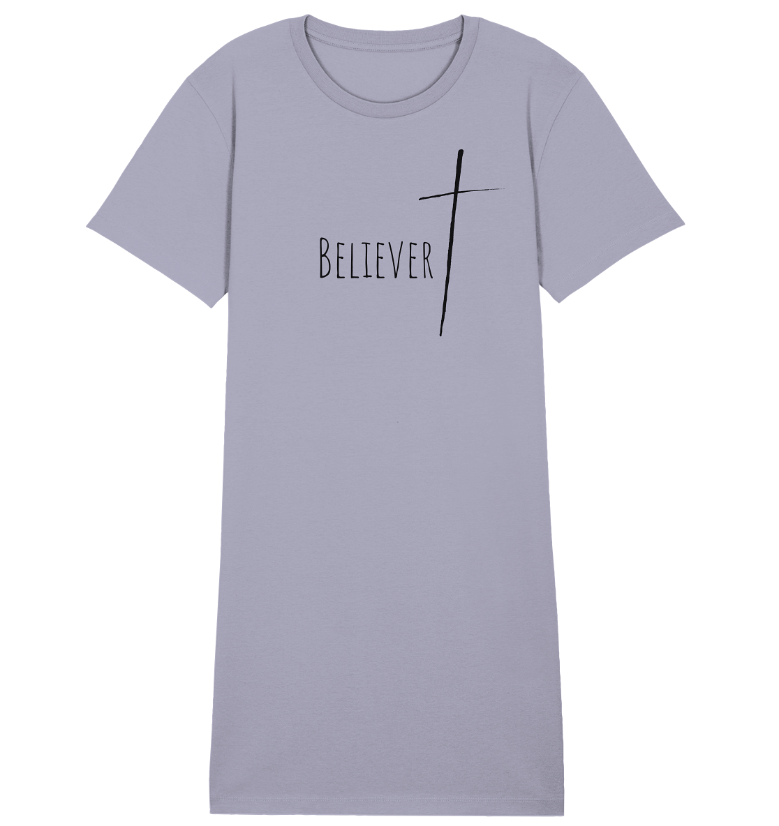 believer - Ladies Organic Shirt Dress - wertvoll und geliebt 