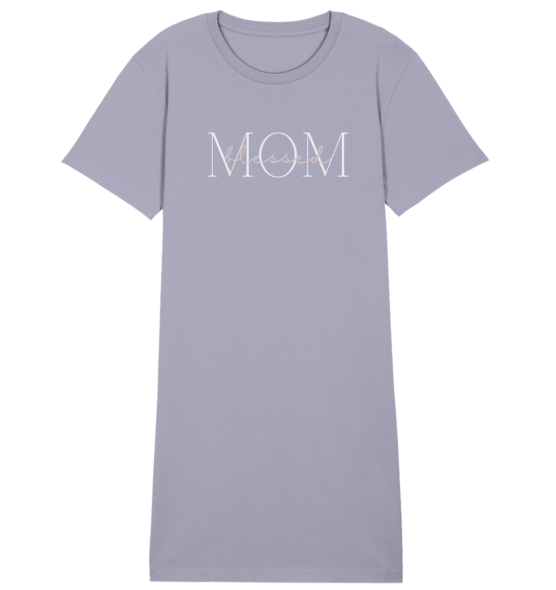 Blessed mom - Ladies Organic Shirt Dress - wertvoll und geliebt 