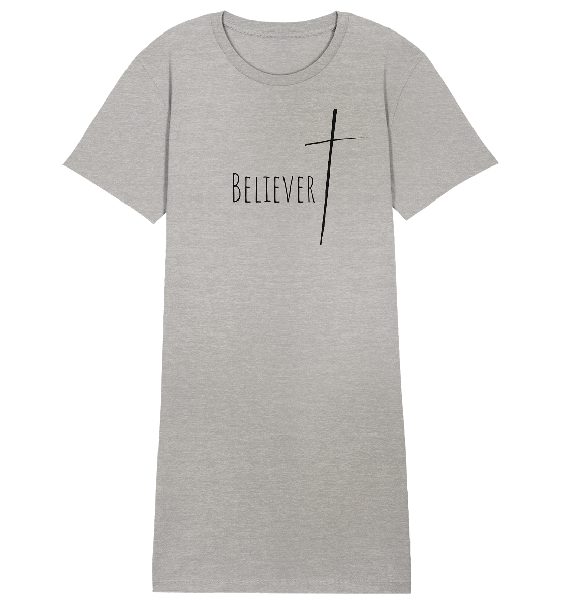 believer - Ladies Organic Shirt Dress - wertvoll und geliebt 