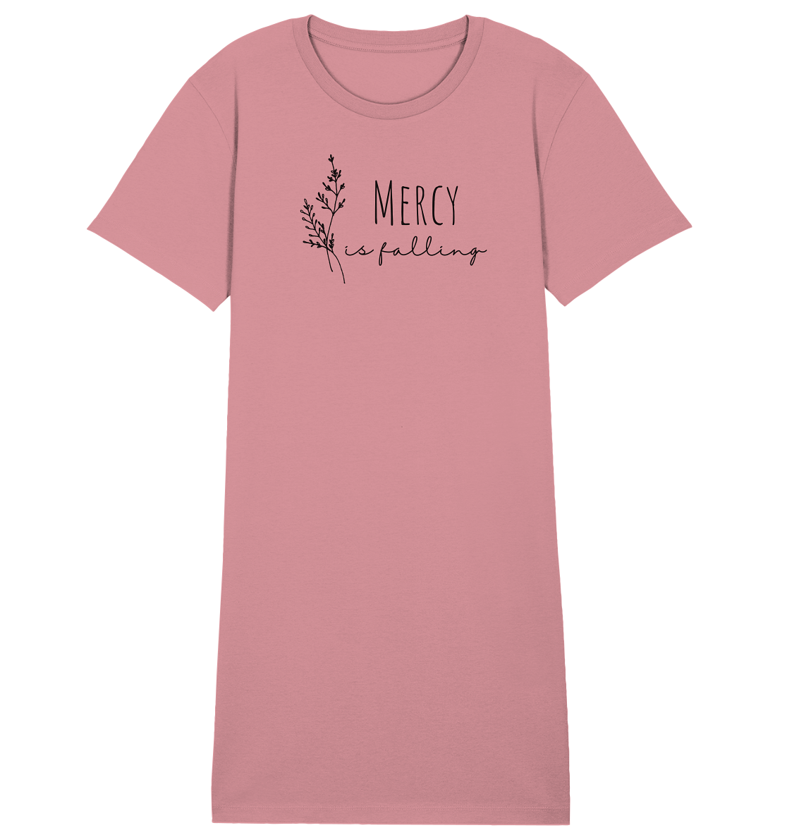 mercy is falling - Ladies Organic Shirt Dress - wertvoll und geliebt 