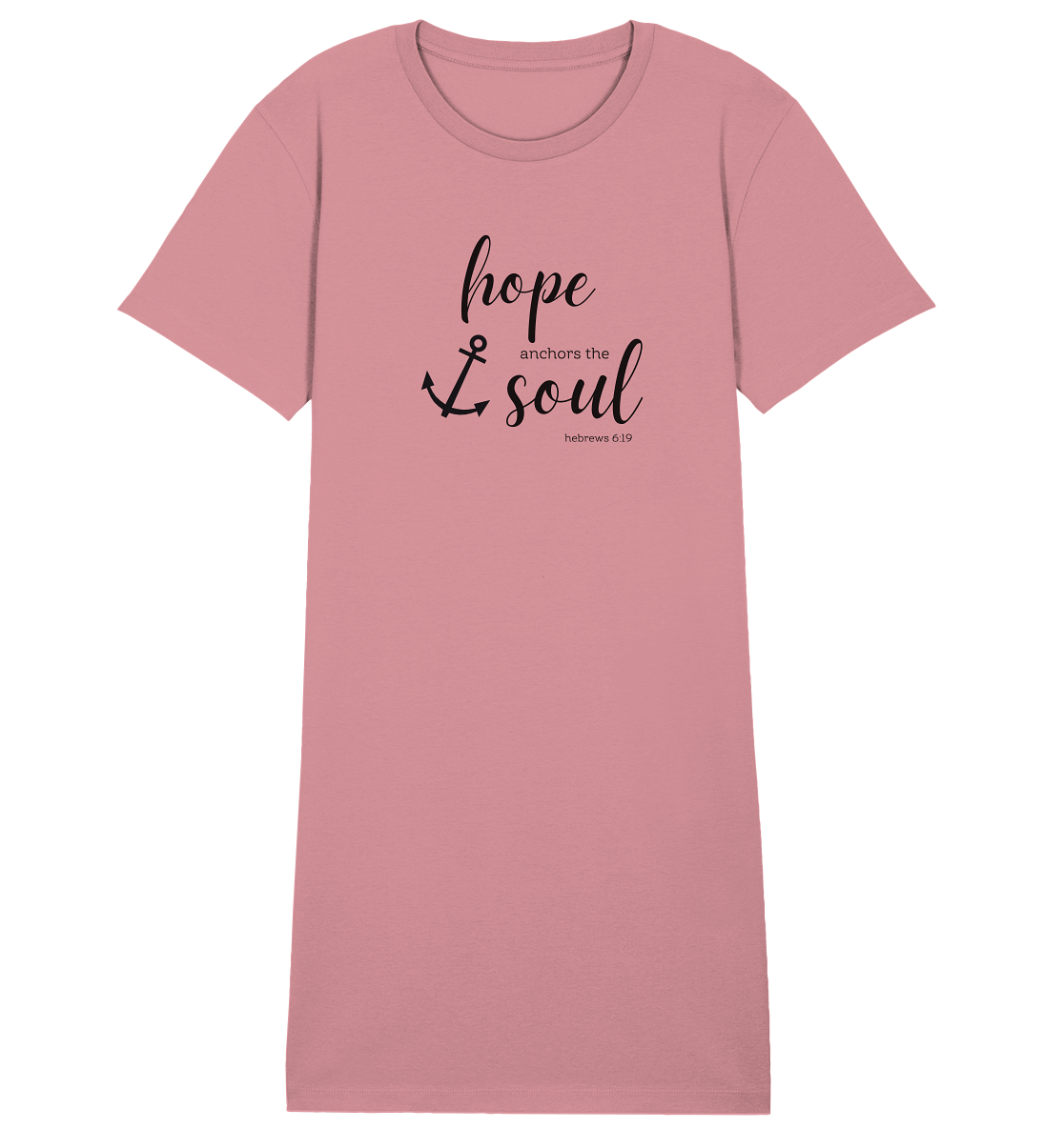 hope anchors the soul - Ladies Organic Shirt Dress - wertvoll und geliebt 