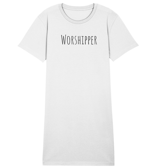 Worshipper - Ladies Organic Shirt Dress - wertvoll und geliebt 