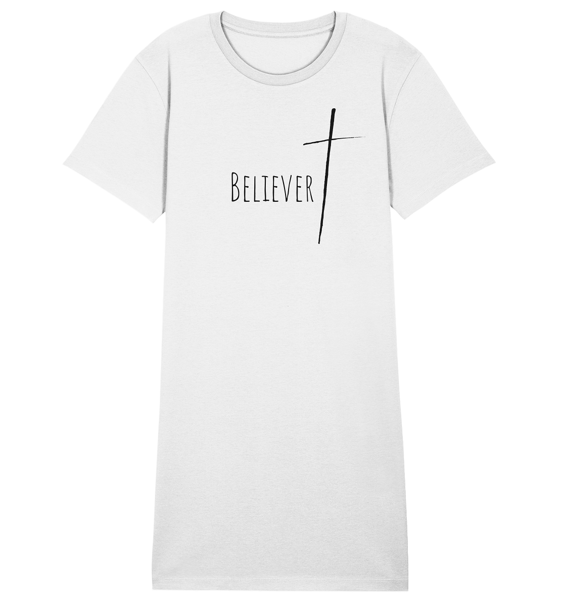 believer - Ladies Organic Shirt Dress - wertvoll und geliebt 