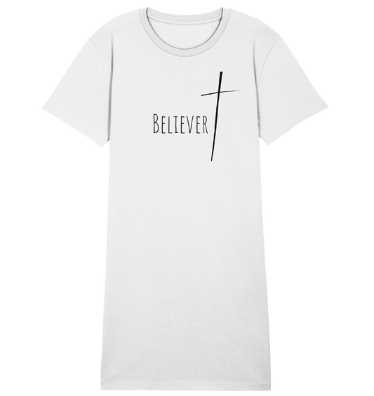 believer - Ladies Organic Shirt Dress - wertvoll und geliebt 