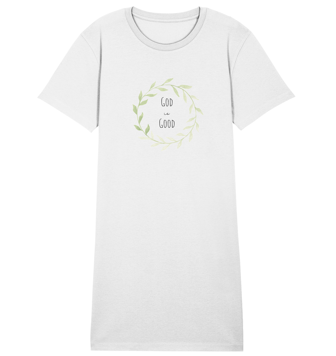 God is good - Ladies Organic Shirt Dress - wertvoll und geliebt 