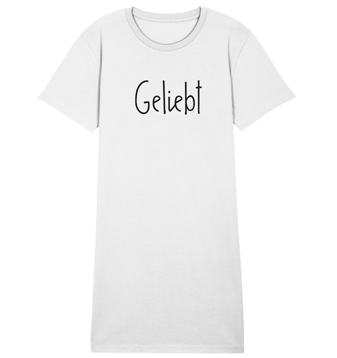 Geliebt - Ladies Organic Shirt Dress - wertvoll und geliebt 