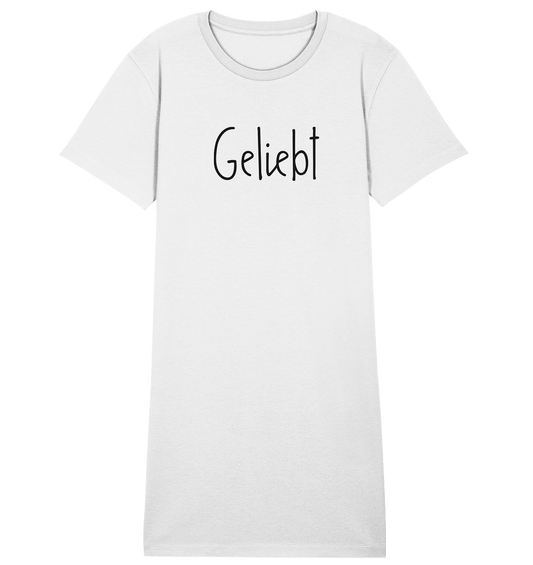 Geliebt - Ladies Organic Shirt Dress - wertvoll und geliebt 