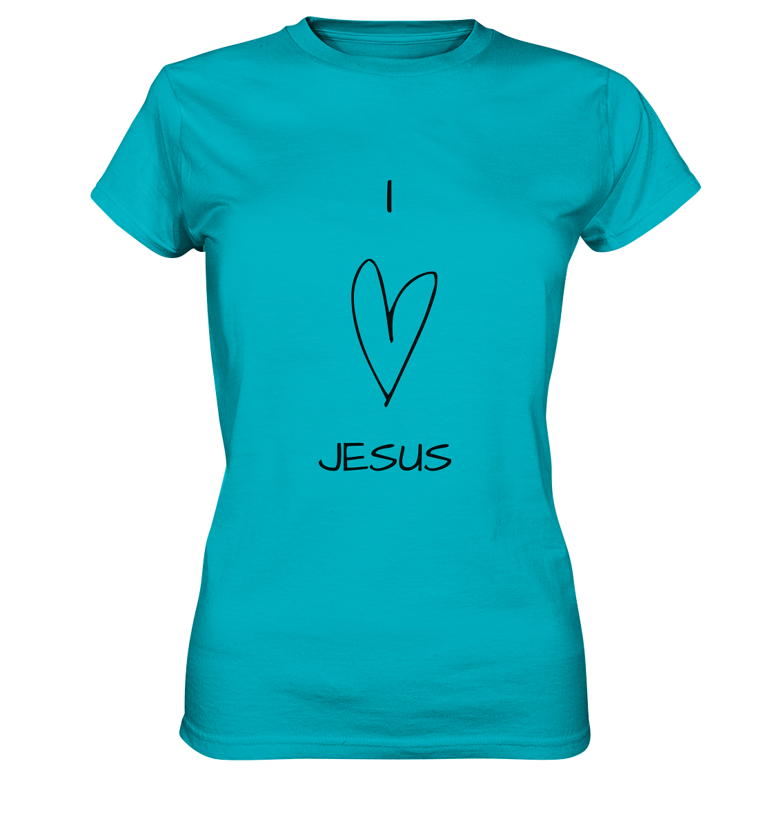 I love Jesus - Ladies Premium Shirt - wertvoll und geliebt 