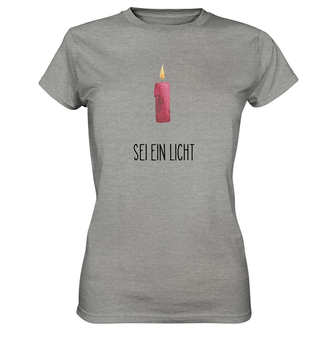 Sei ein Licht - Ladies Premium Shirt - wertvoll und geliebt 