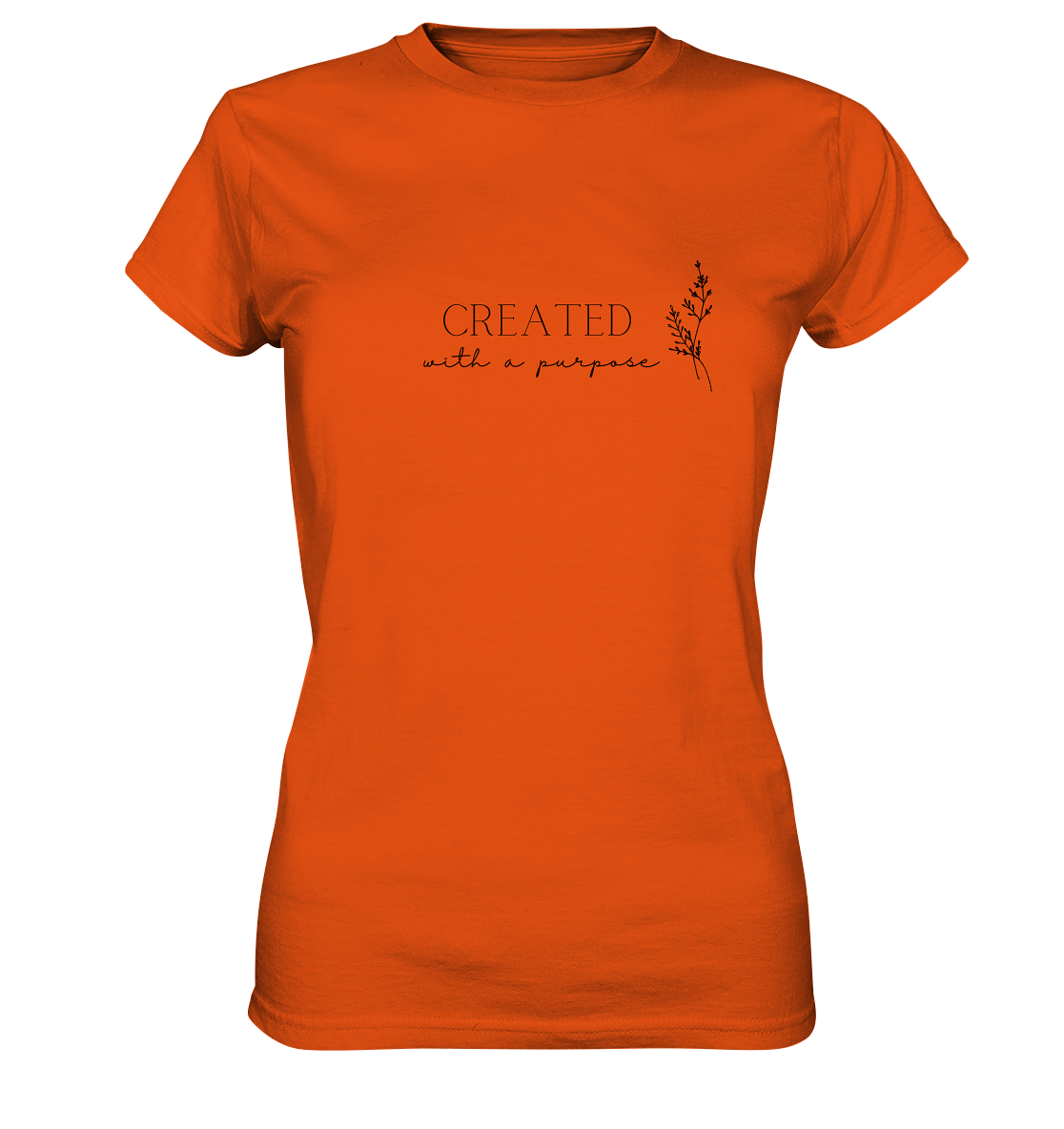 Created with a purpose D - Ladies Premium Shirt - wertvoll und geliebt 