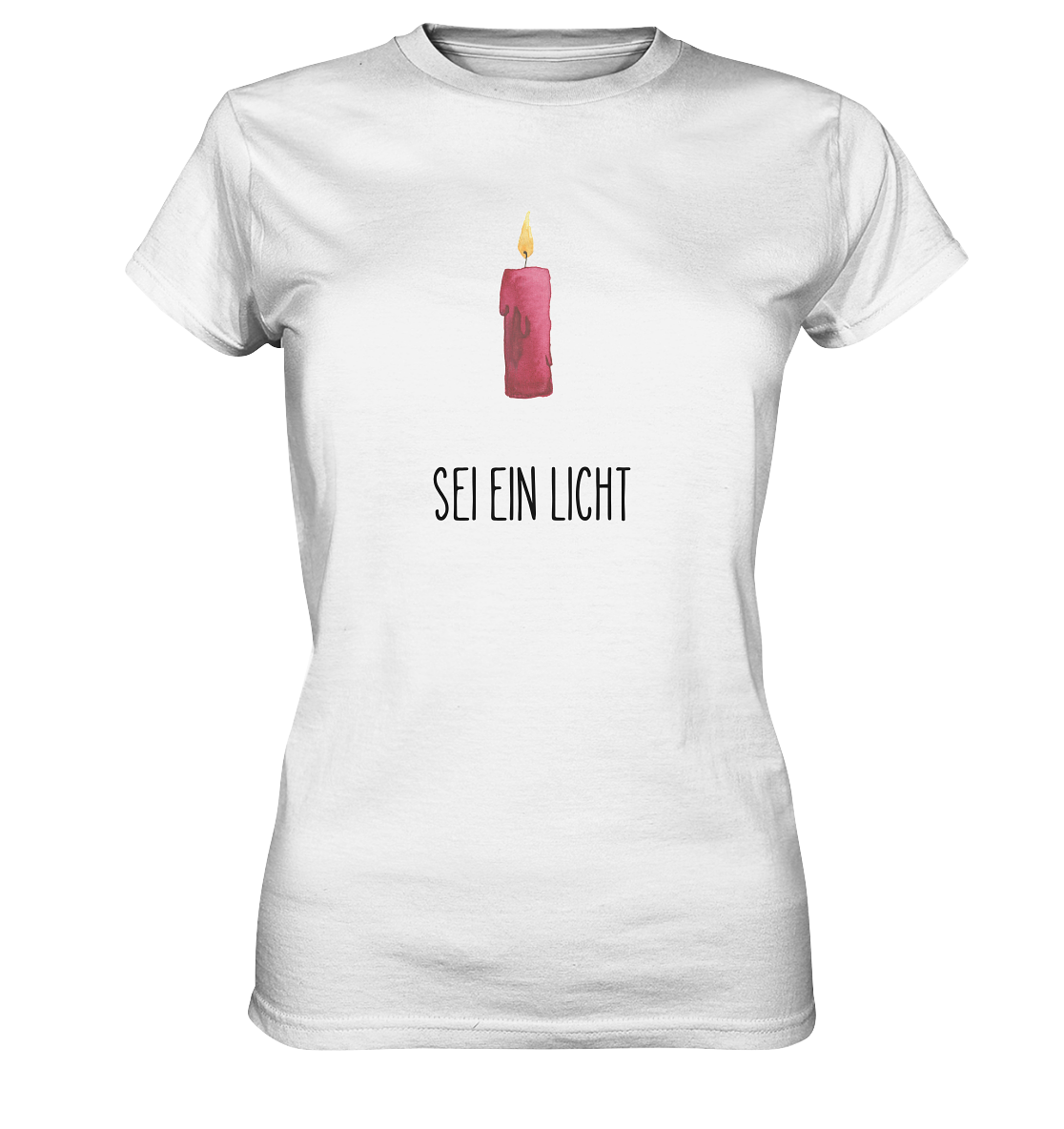 Sei ein Licht - Ladies Premium Shirt - wertvoll und geliebt 