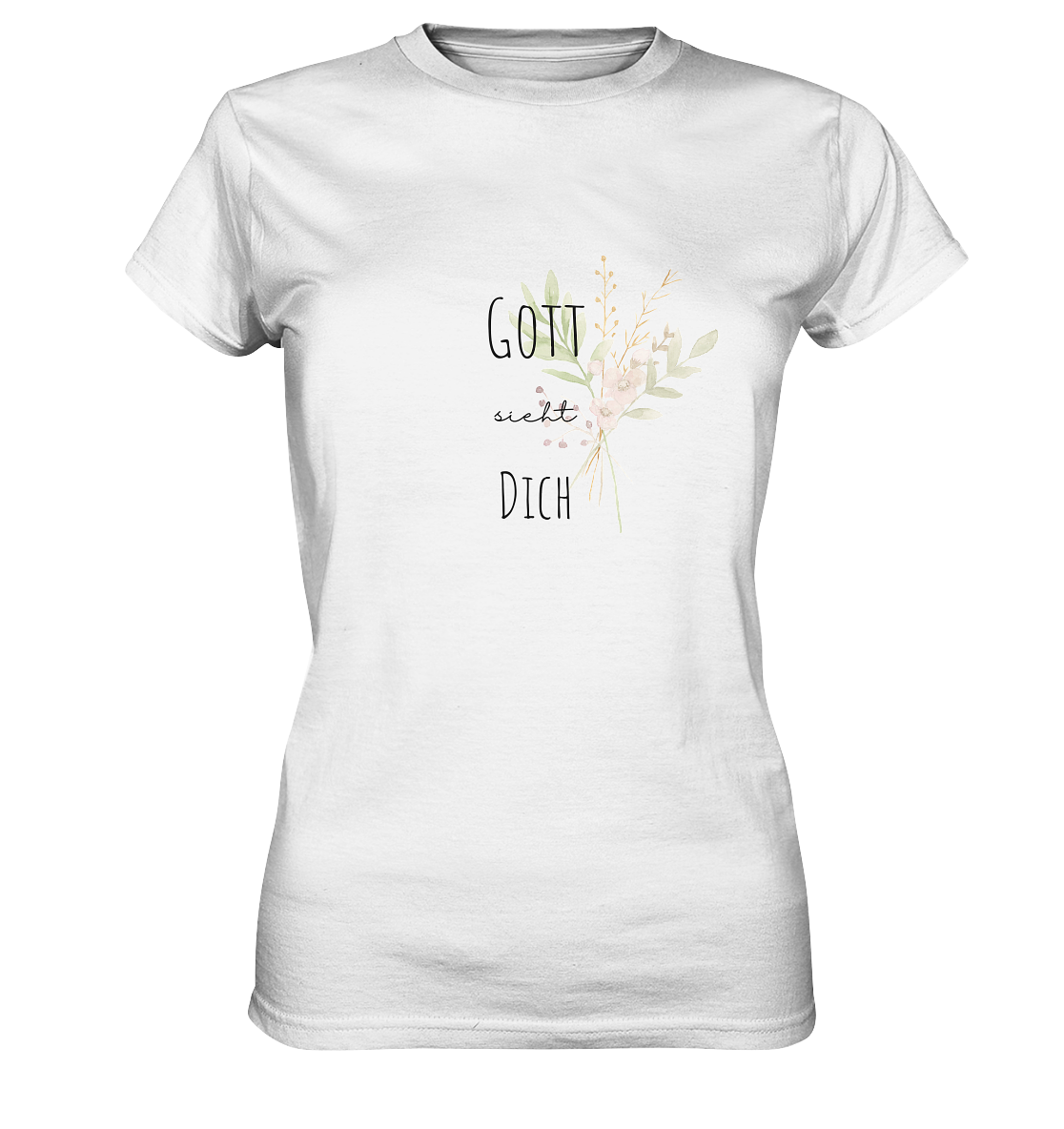 Gott sieht Dich - Ladies Premium Shirt - wertvoll und geliebt 