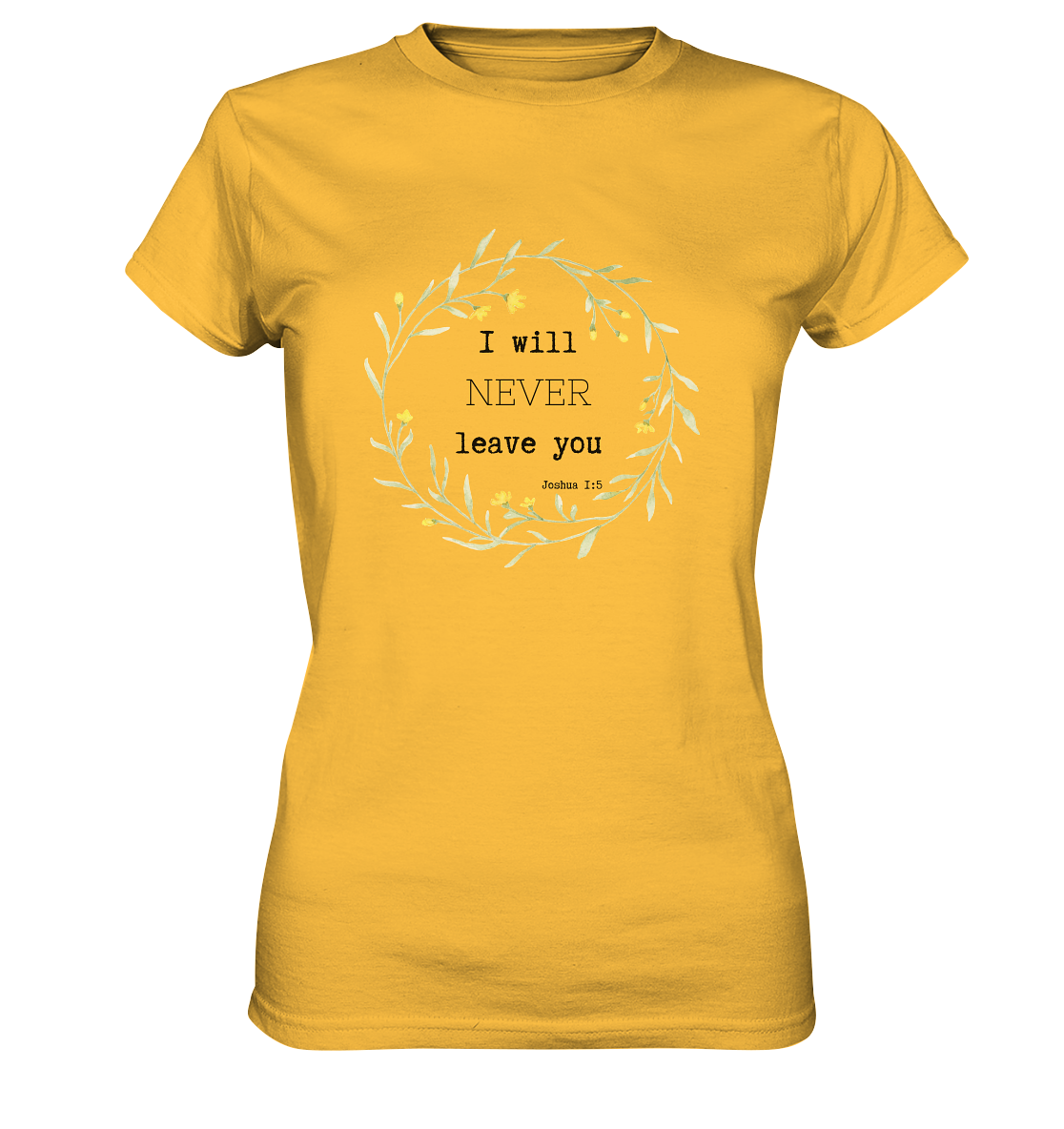 I will never leave you - Ladies Premium Shirt - wertvoll und geliebt 