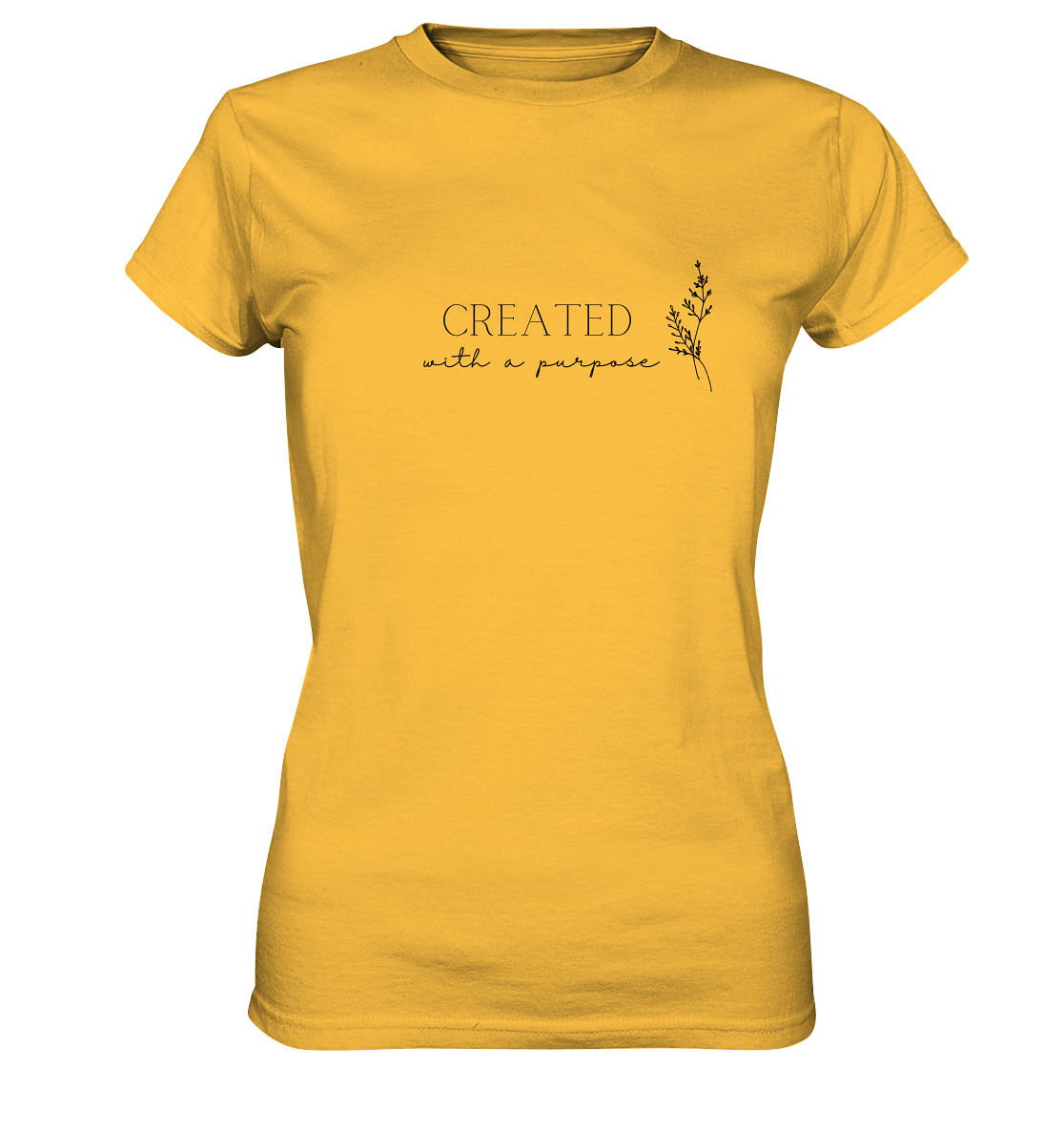 Created with a purpose D - Ladies Premium Shirt - wertvoll und geliebt 