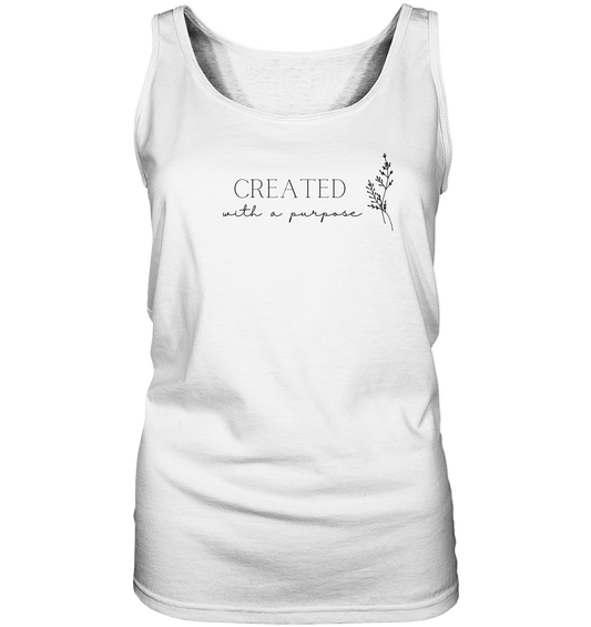 Created with a purpose D - Ladies Tank-Top - wertvoll und geliebt 