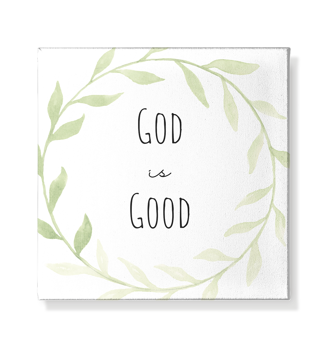 God is good - Leinwand 20x20cm - wertvoll und geliebt 