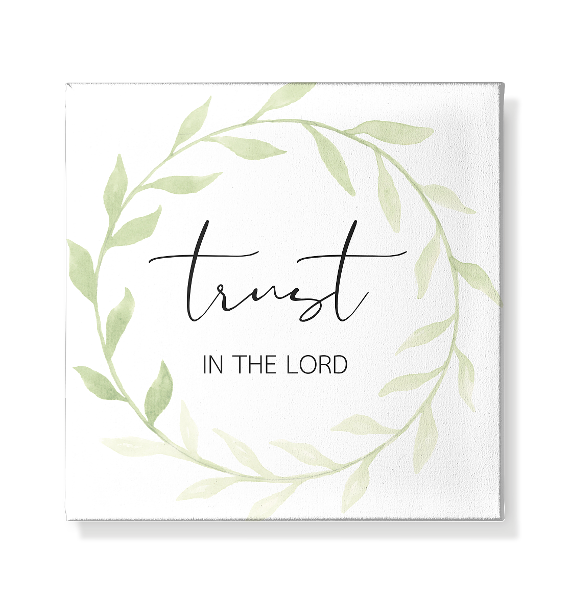 trust in the lord - Leinwand 20x20cm - wertvoll und geliebt 