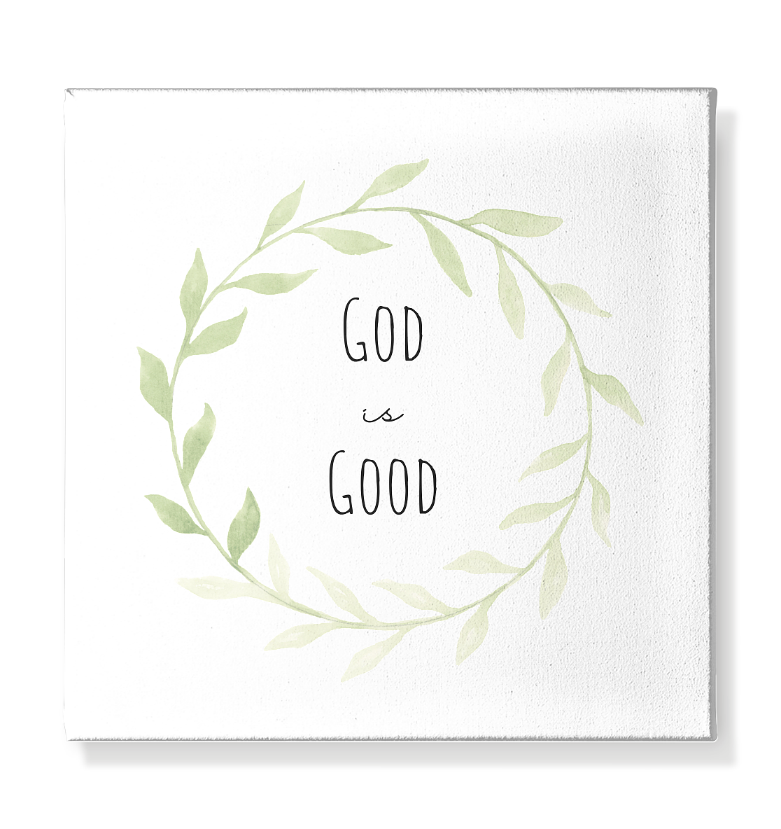 God is good - Leinwand 30x30cm - wertvoll und geliebt 