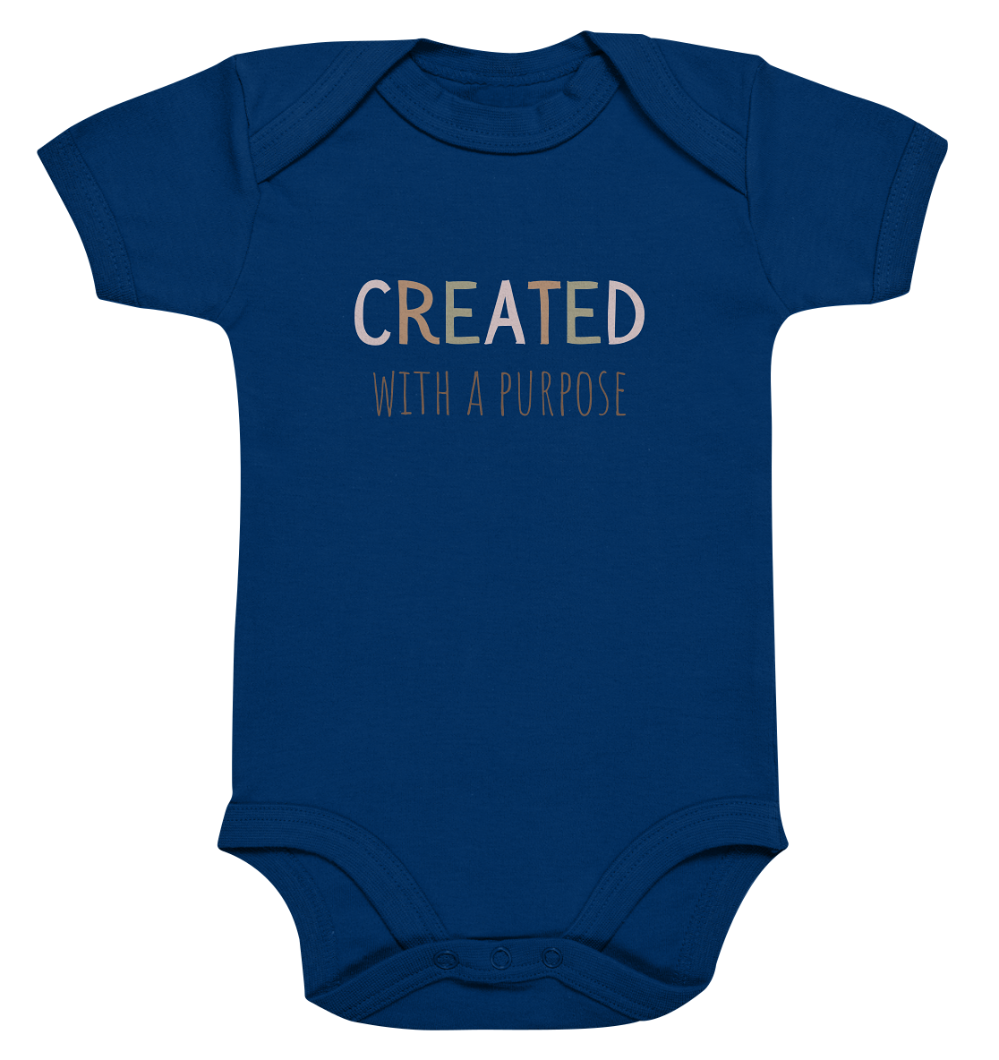 Created - Organic Baby Bodysuit - wertvoll und geliebt 
