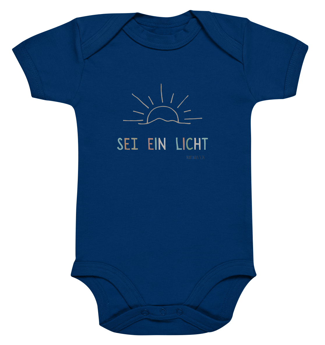 Sei ein Licht - Organic Baby Bodysuit - wertvoll und geliebt 