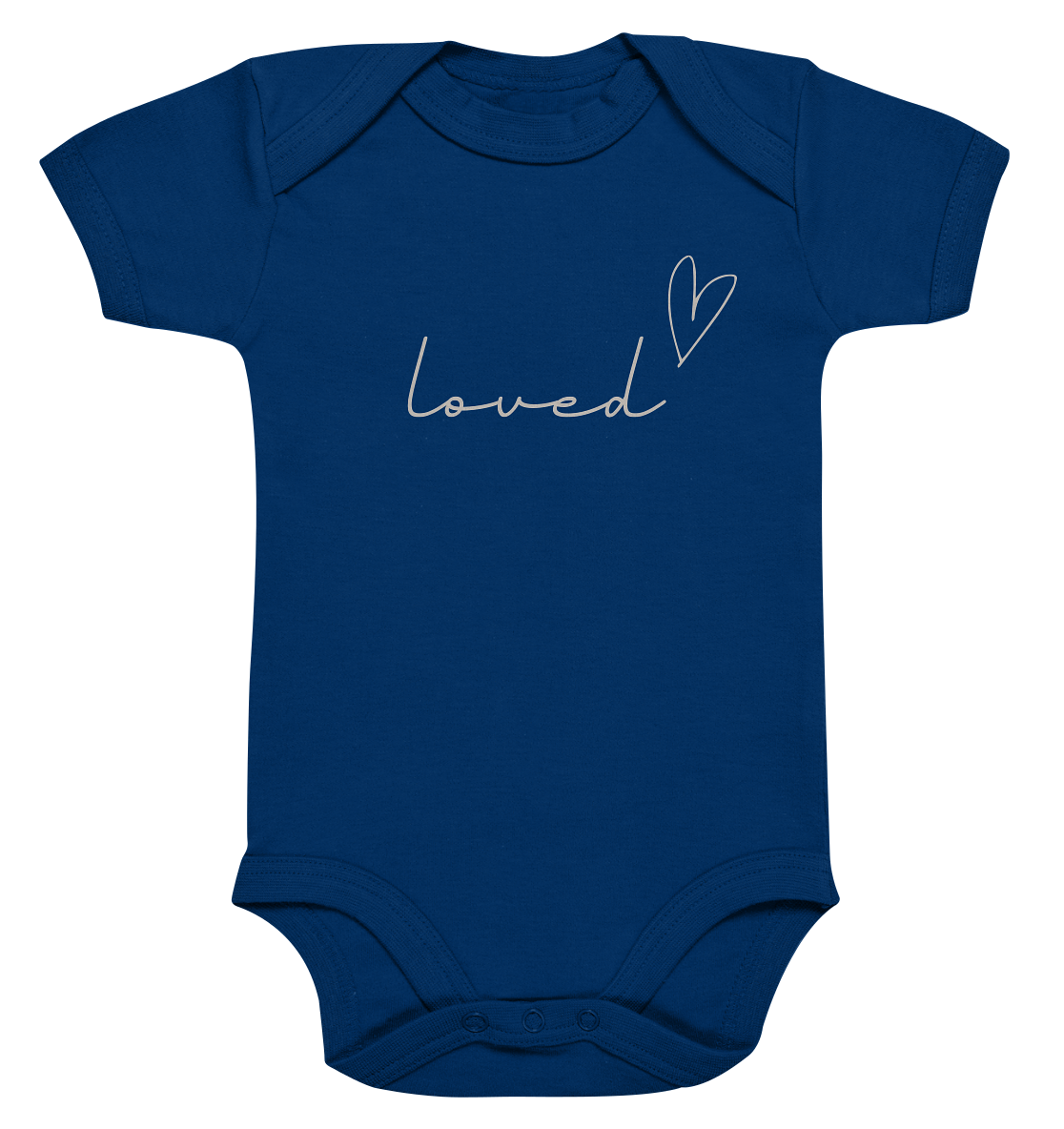 loved - Organic Baby Bodysuit - wertvoll und geliebt 