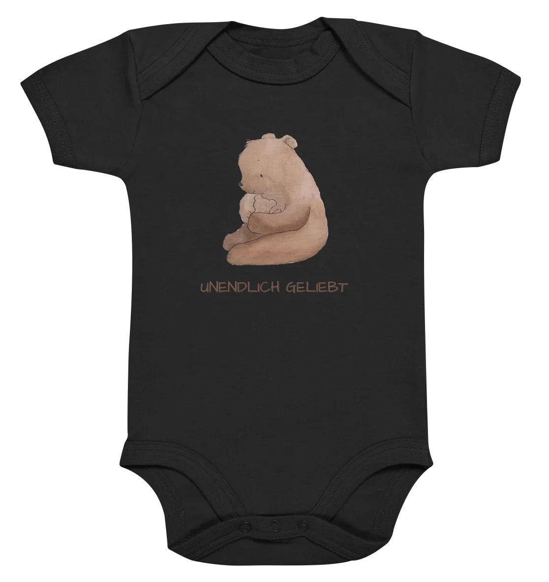 Unendlich geliebt - Organic Baby Bodysuit - wertvoll und geliebt 