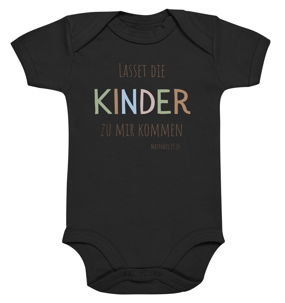 Lasset die Kinder zu mir kommen - Organic Baby Bodysuit - wertvoll und geliebt 
