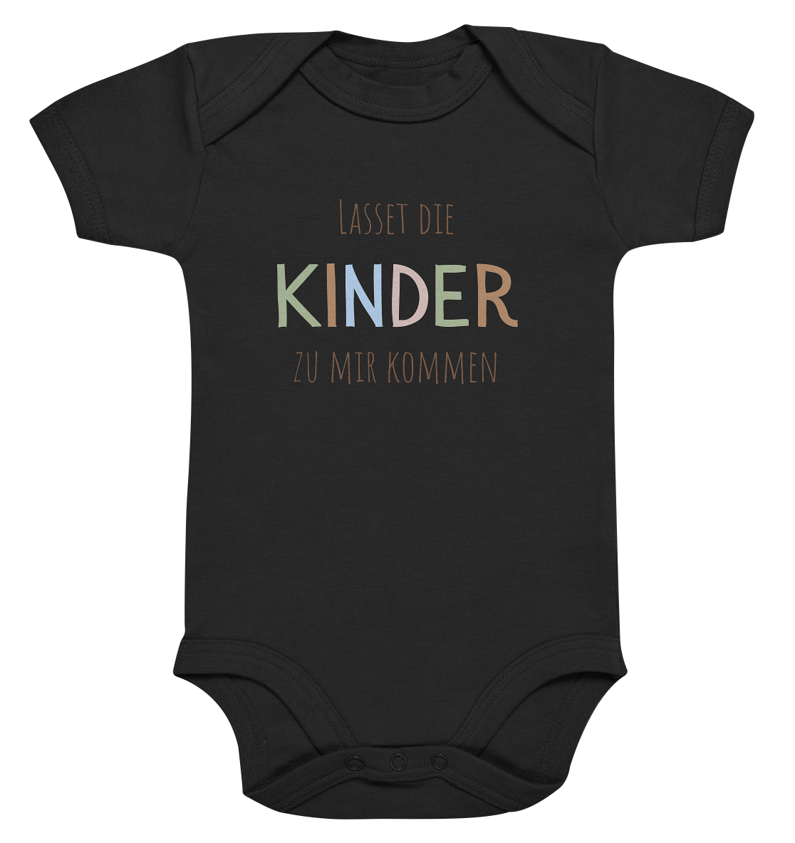 Lasset die Kinder zu mir kommen - Organic Baby Bodysuit - wertvoll und geliebt 