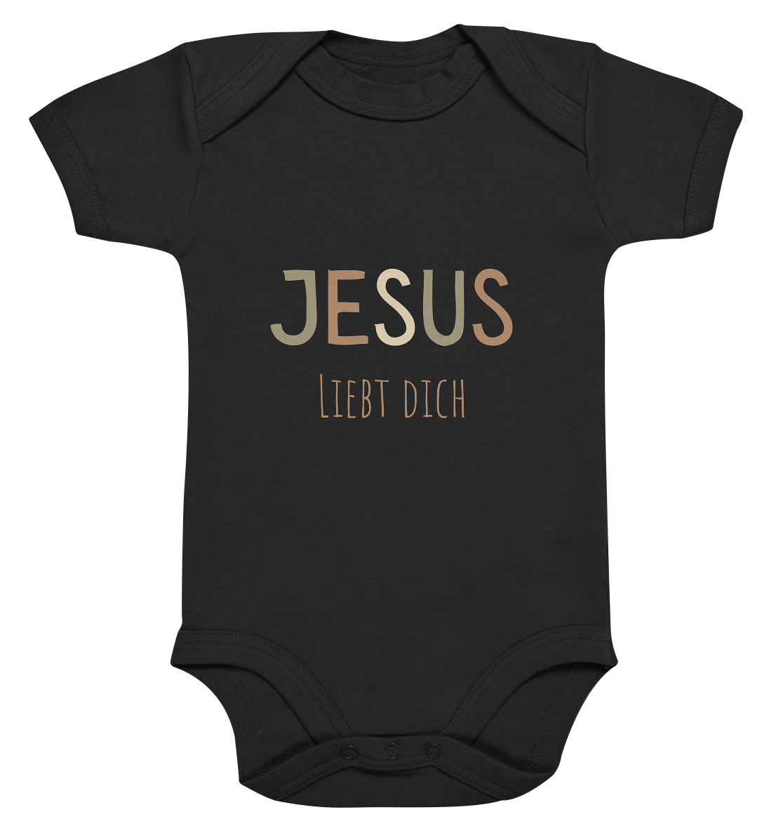 Jesus liebt dich Jungen - Organic Baby Bodysuit - wertvoll und geliebt 