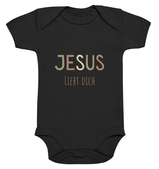 Jesus liebt dich Jungen - Organic Baby Bodysuit - wertvoll und geliebt 