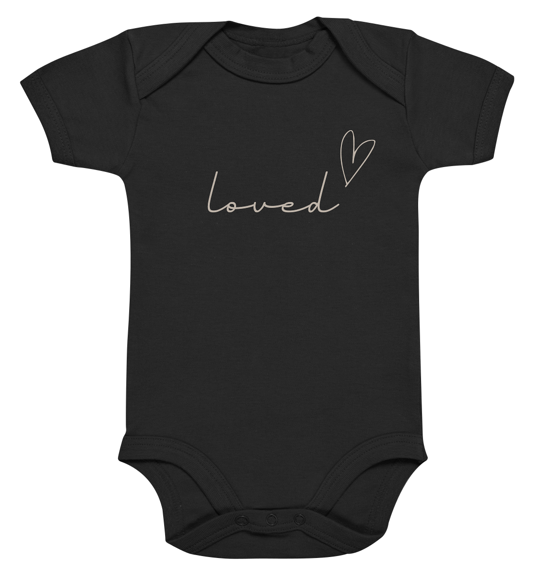 loved - Organic Baby Bodysuit - wertvoll und geliebt 
