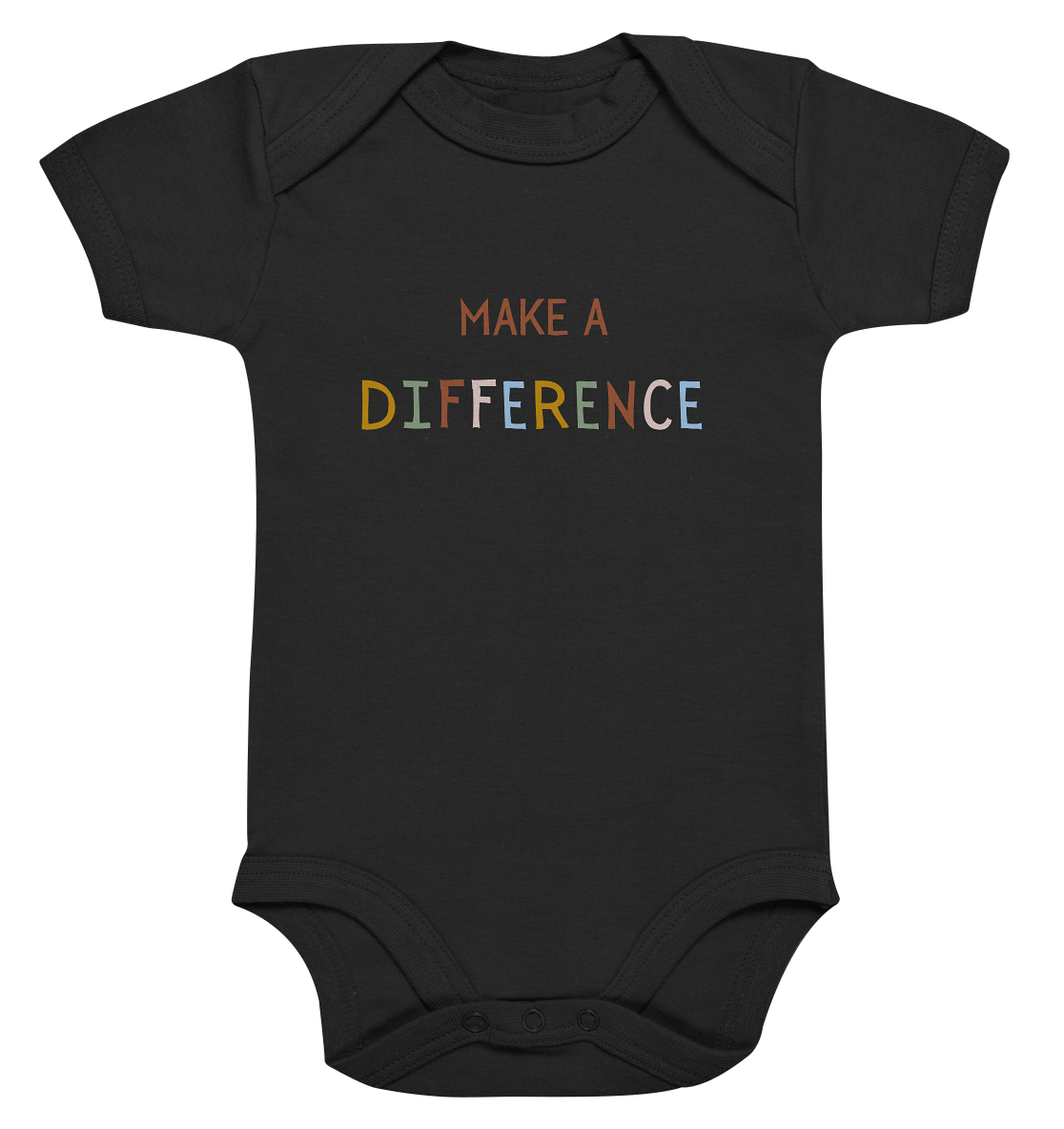 Make a difference - Organic Baby Bodysuit - wertvoll und geliebt 