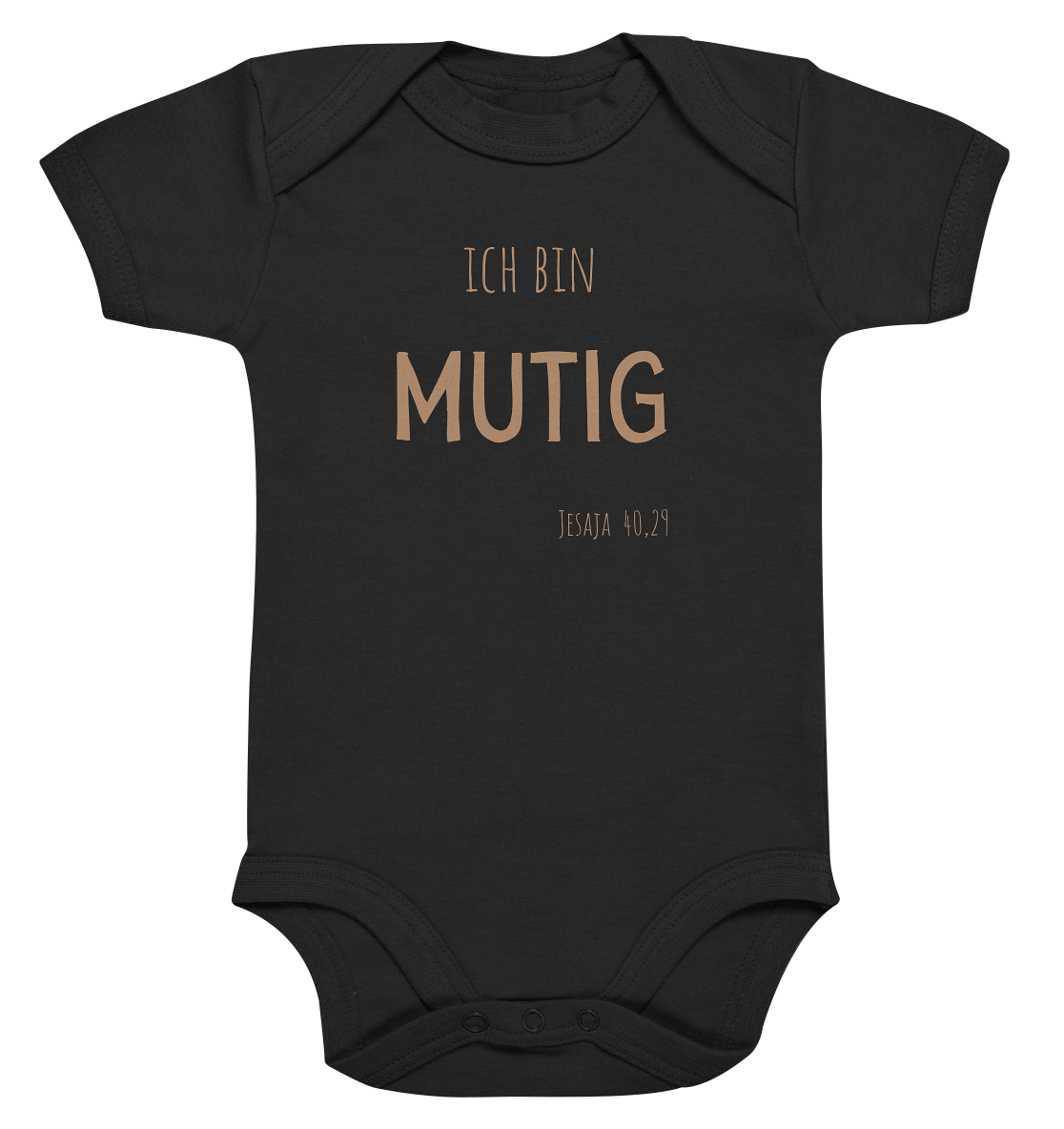 Mutig - Organic Baby Bodysuit - wertvoll und geliebt 