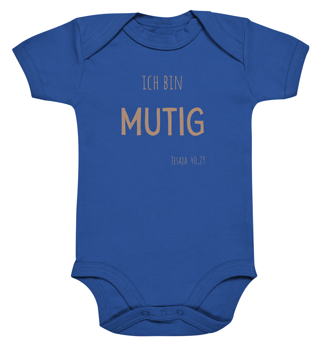 Mutig - Organic Baby Bodysuit - wertvoll und geliebt 