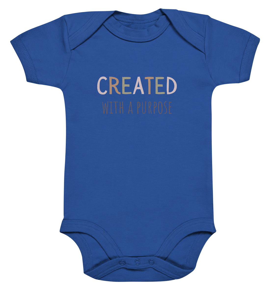 Created - Organic Baby Bodysuit - wertvoll und geliebt 
