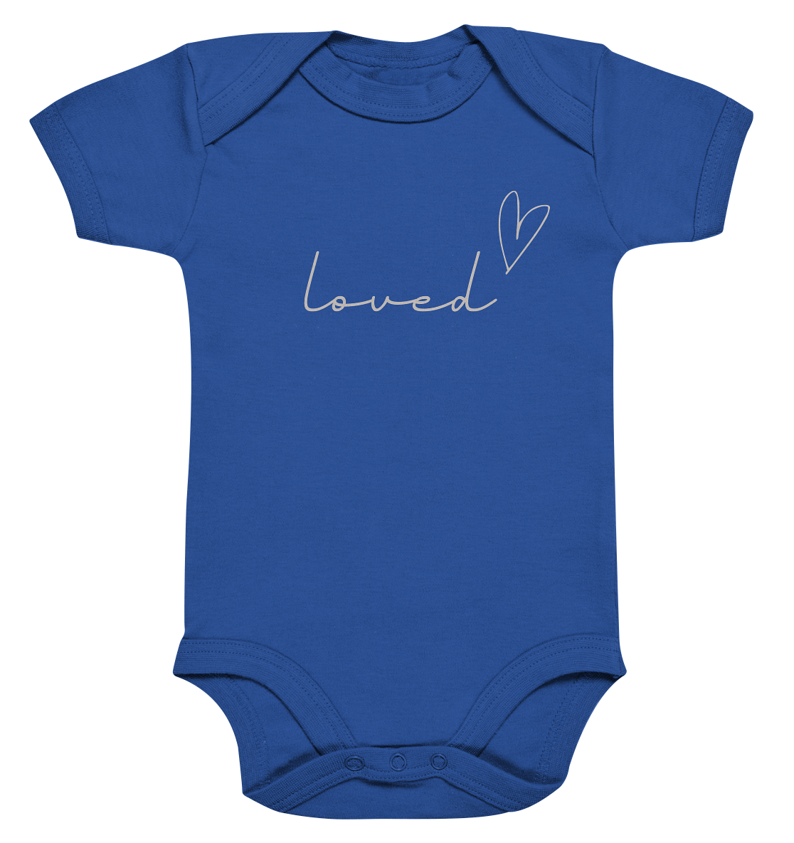 loved - Organic Baby Bodysuit - wertvoll und geliebt 