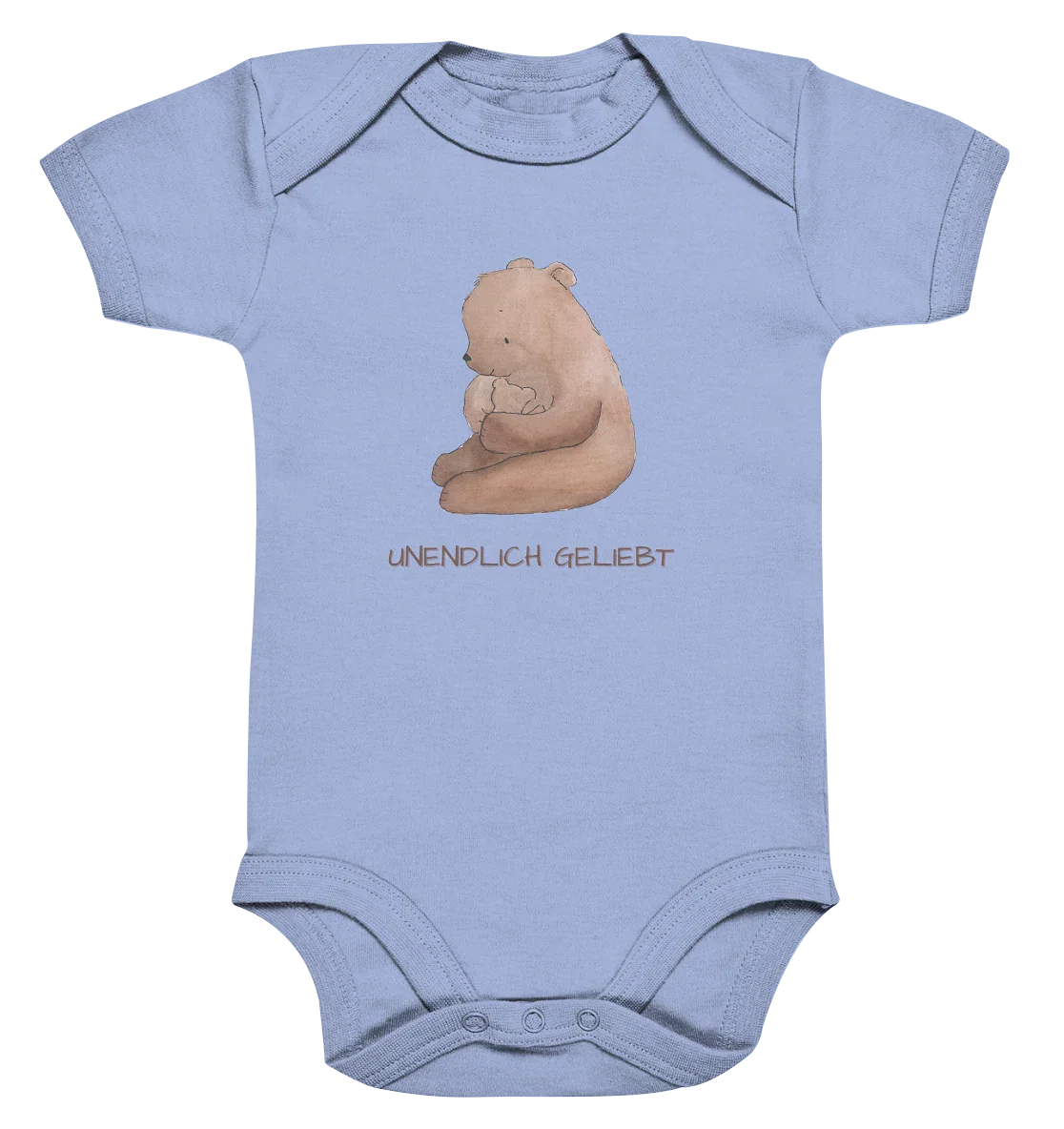 Unendlich geliebt - Organic Baby Bodysuit - wertvoll und geliebt 