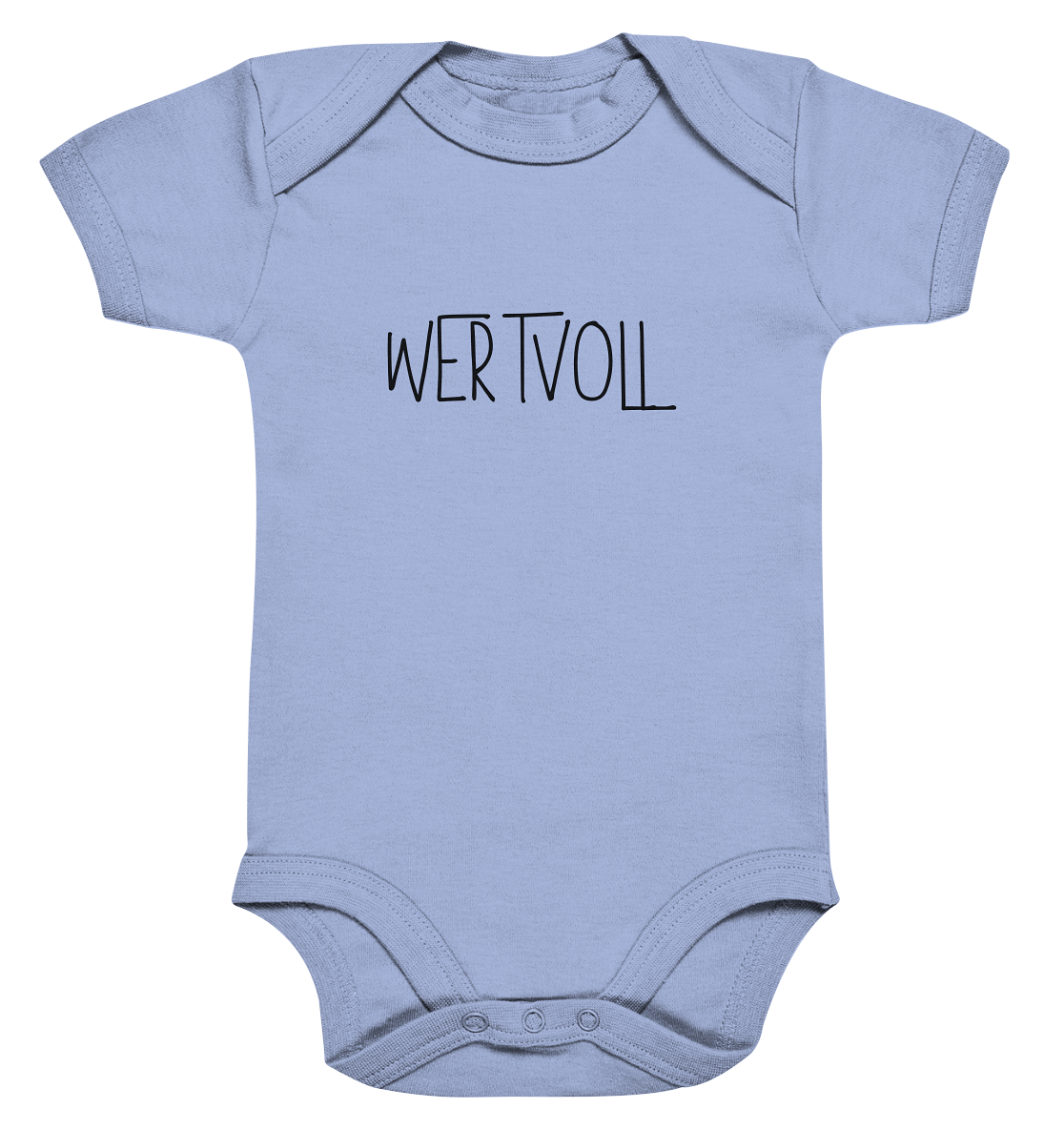 Wertvoll - Organic Baby Bodysuit - wertvoll und geliebt 