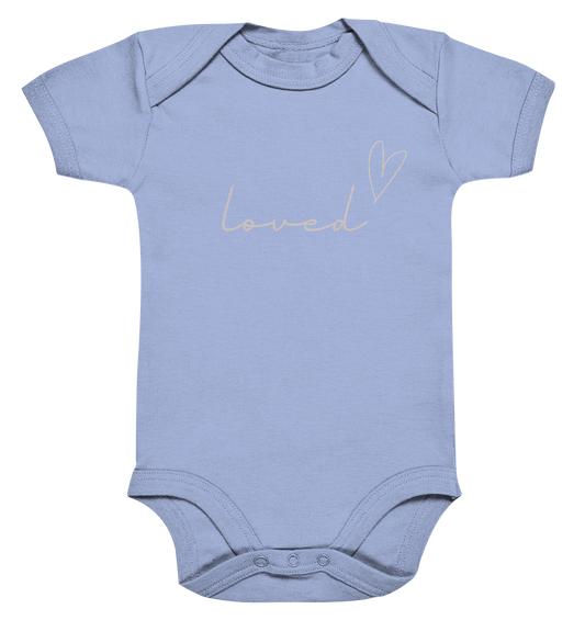 loved - Organic Baby Bodysuit - wertvoll und geliebt 