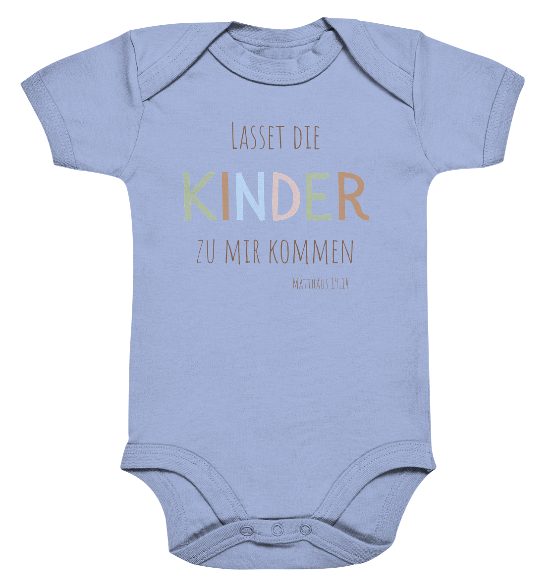 Lasset die Kinder zu mir kommen - Organic Baby Bodysuit - wertvoll und geliebt 