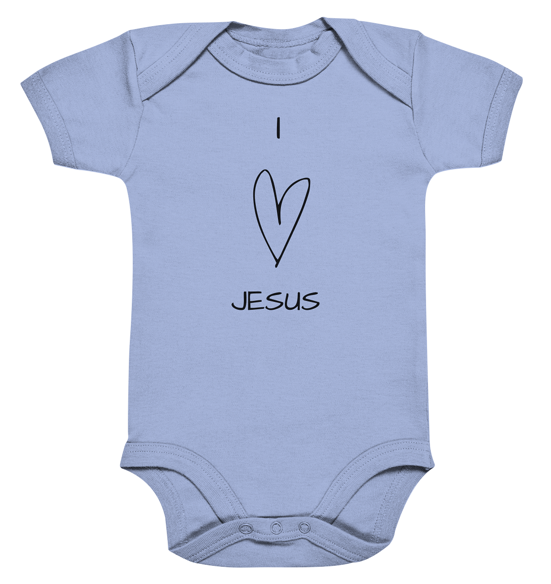 I love Jesus - Organic Baby Bodysuit - wertvoll und geliebt 