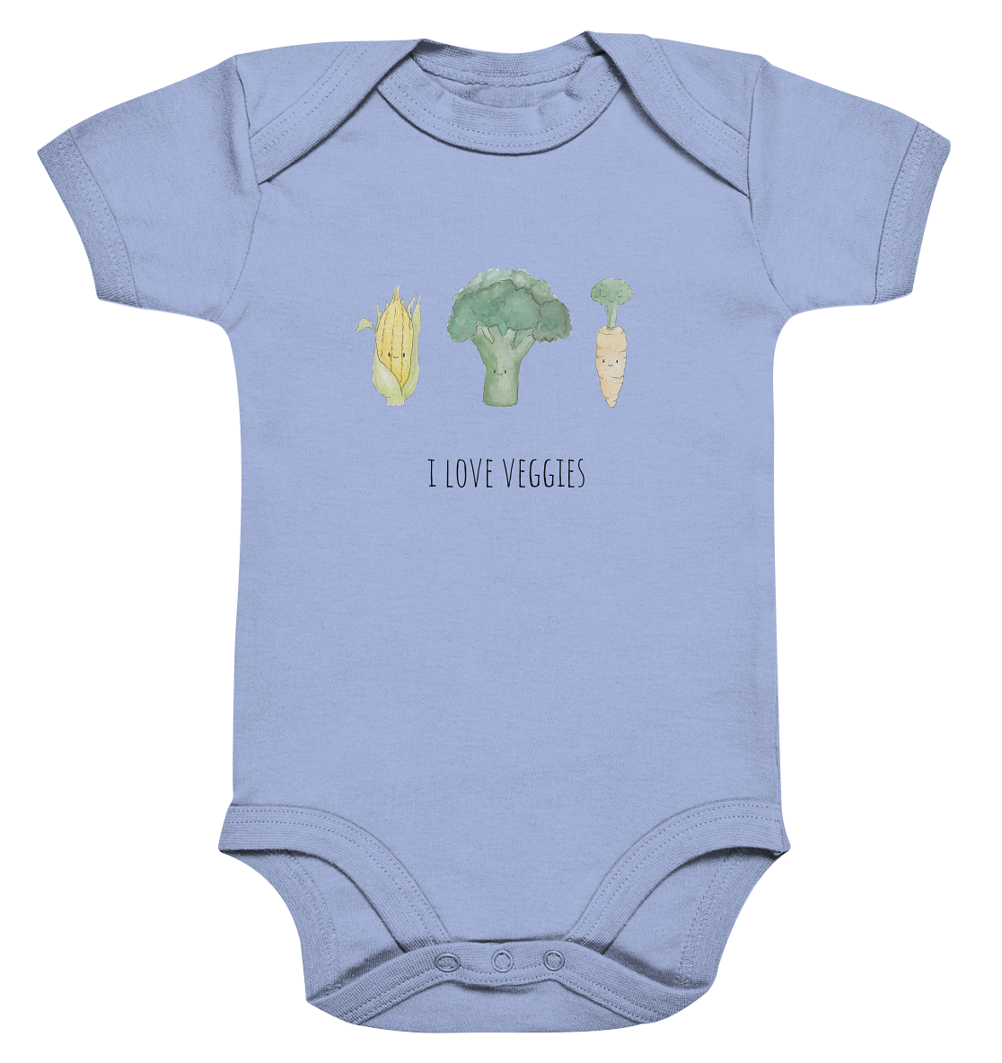I love veggies - Organic Baby Bodysuit - wertvoll und geliebt 