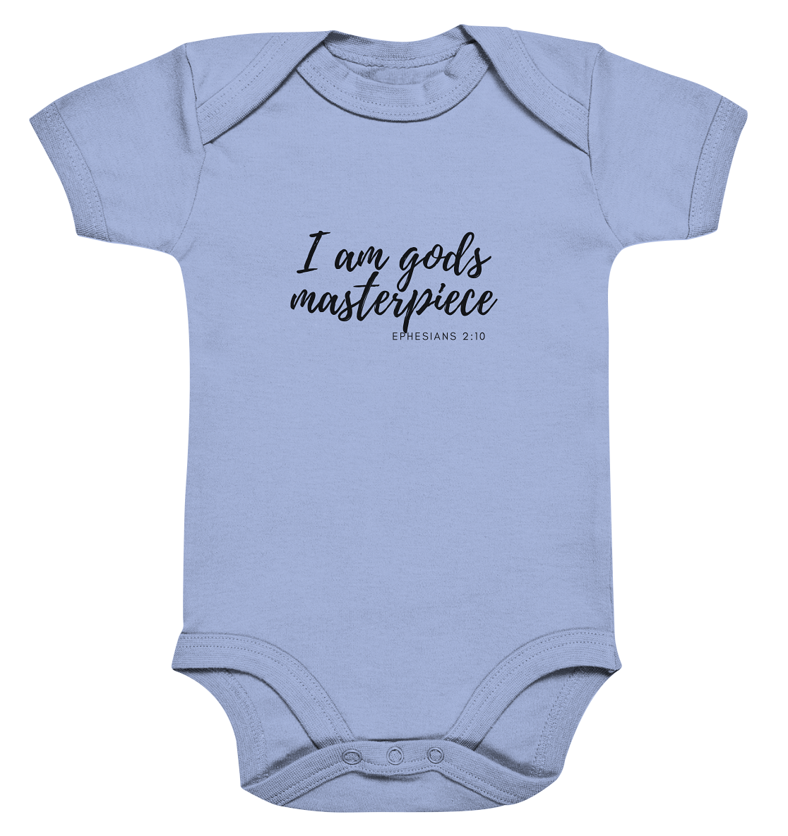 Gods Masterpiece - Organic Baby Bodysuit - wertvoll und geliebt 