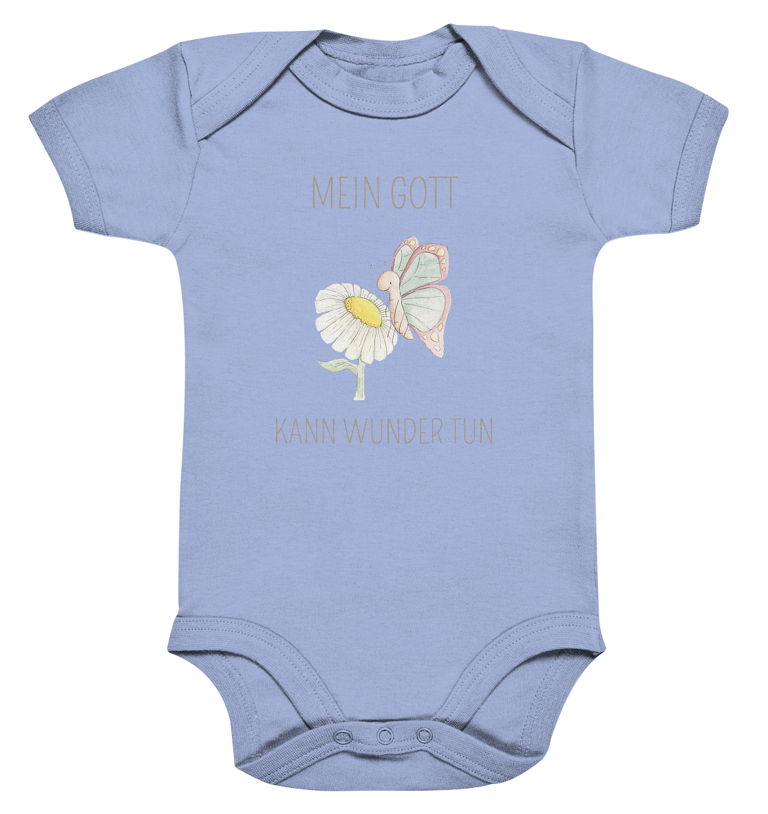 Mein Gott kann Wunder tun - Organic Baby Bodysuit - wertvoll und geliebt 