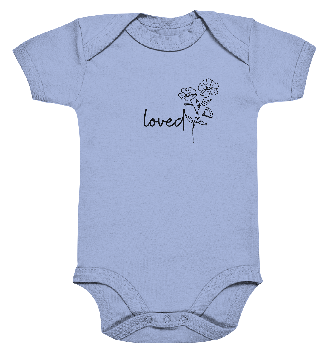 loved - Organic Baby Bodysuit - wertvoll und geliebt 