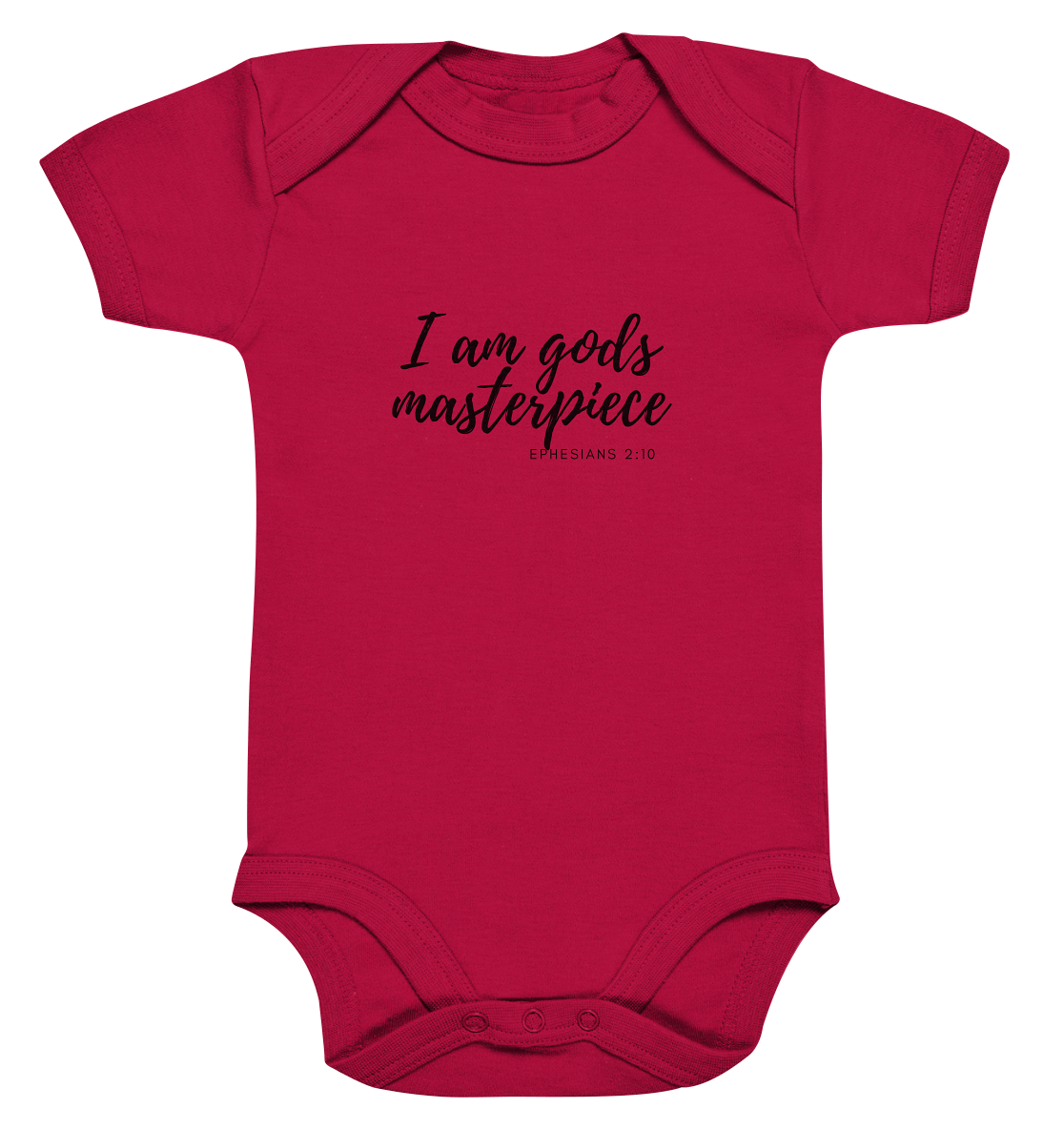 Gods Masterpiece - Organic Baby Bodysuit - wertvoll und geliebt 