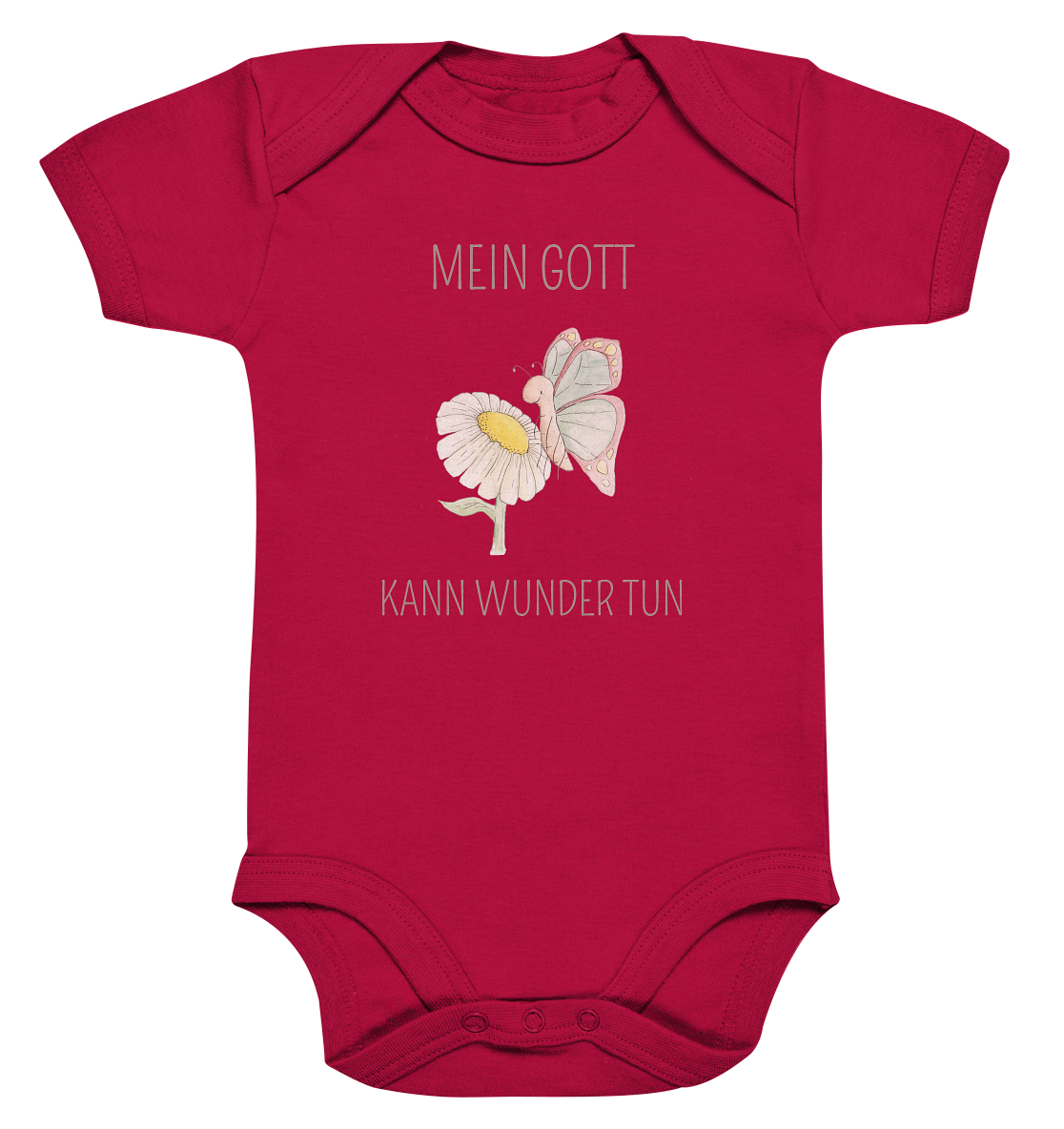 Mein Gott kann Wunder tun - Organic Baby Bodysuit - wertvoll und geliebt 