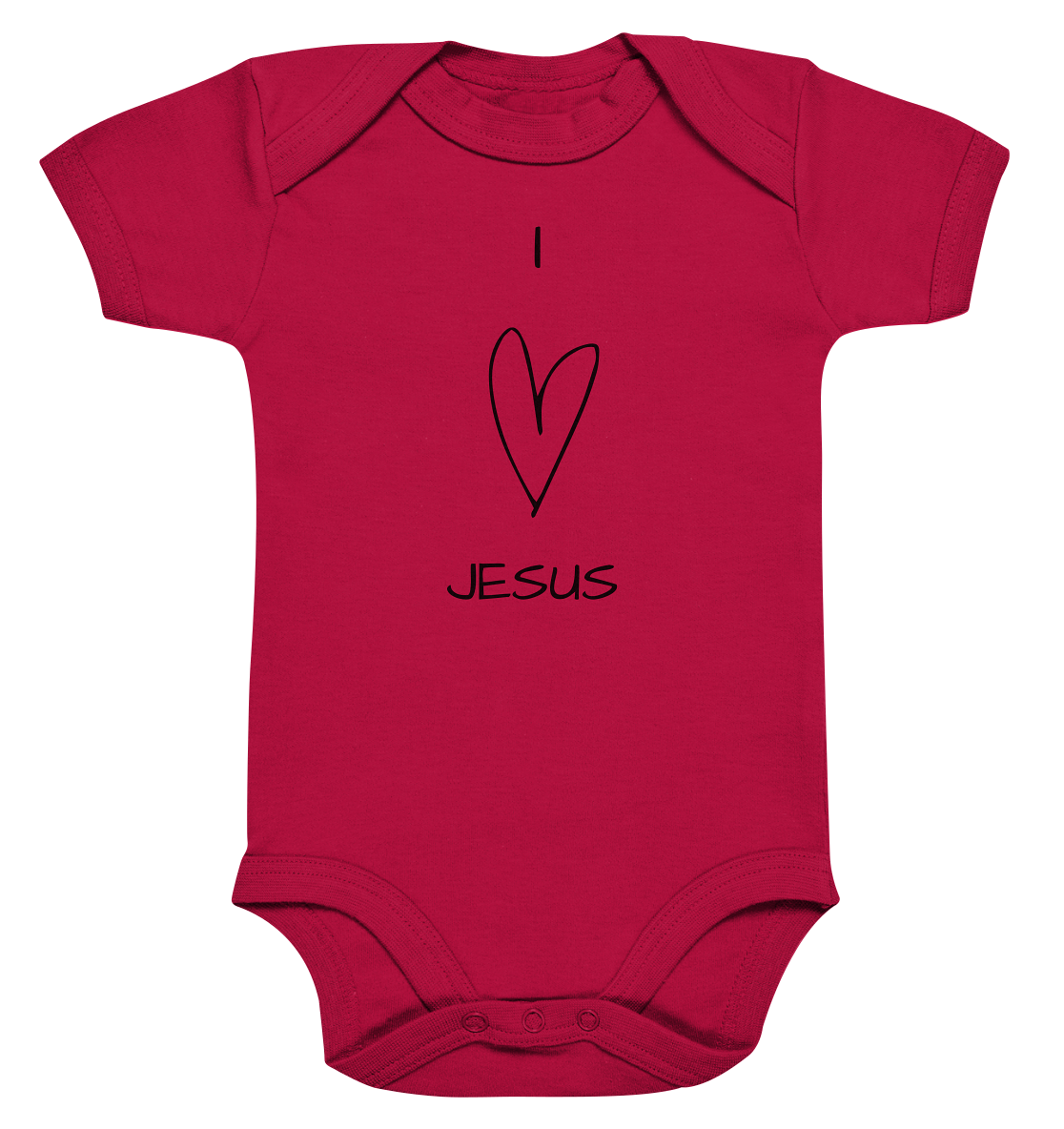 I love Jesus - Organic Baby Bodysuit - wertvoll und geliebt 