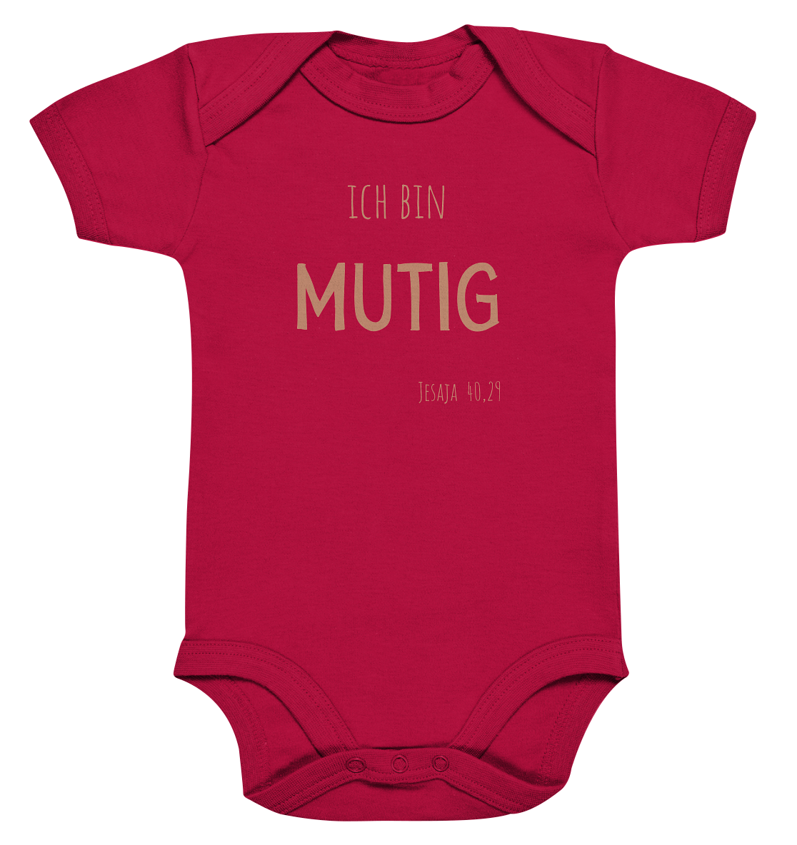 Mutig - Organic Baby Bodysuit - wertvoll und geliebt 