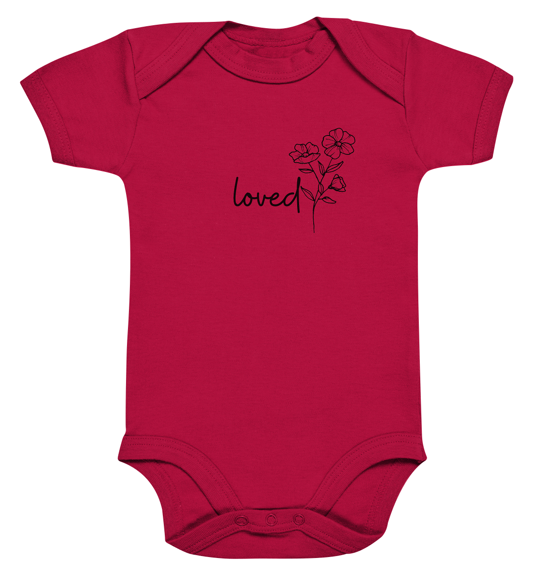 loved - Organic Baby Bodysuit - wertvoll und geliebt 